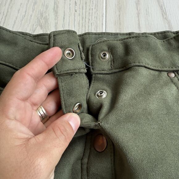 Wonder Nation Girls Small 6/6X Green Pull-On Skirt Adjustable Waist - Picture 3 of 8